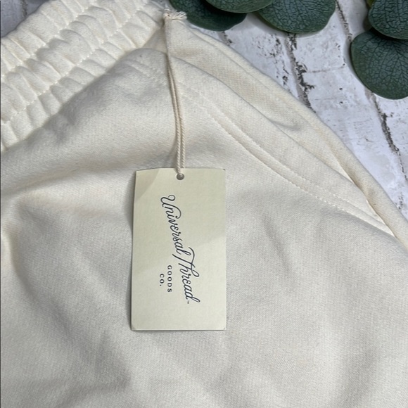 Universal Thread Cream Athletic Shorts with Elastic Waistband - Picture 3 of 5